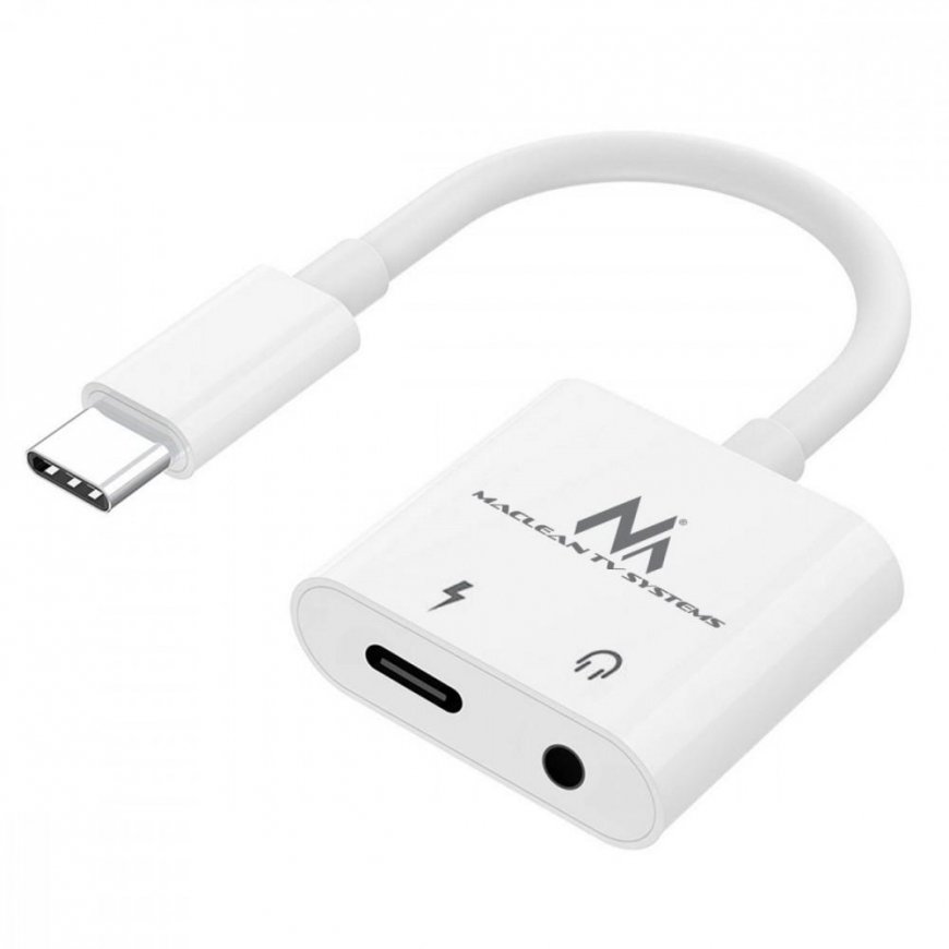 Maclean Cable Adapter USB Type-C 3.5mm Mini Jack Audio Power Delivery PD 30W – 4