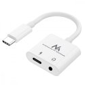 Maclean Cable Adapteris USB Type-C 3,5mm Mini Jack Audio Power Delivery PD 30W Maclean Cable Adapteris USB Type-C 3,5mm Mini Jack Audio Power Delivery PD 30W