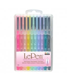Marvy Uchida MARVY stylish pens with a thin tip "Le Pen" Pastel, 10 pcs.