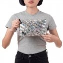 Penalas-pieštukinė ZIPIT Metallic Jumbo Pouch, ZTJ-MT-2, Sidabrinė