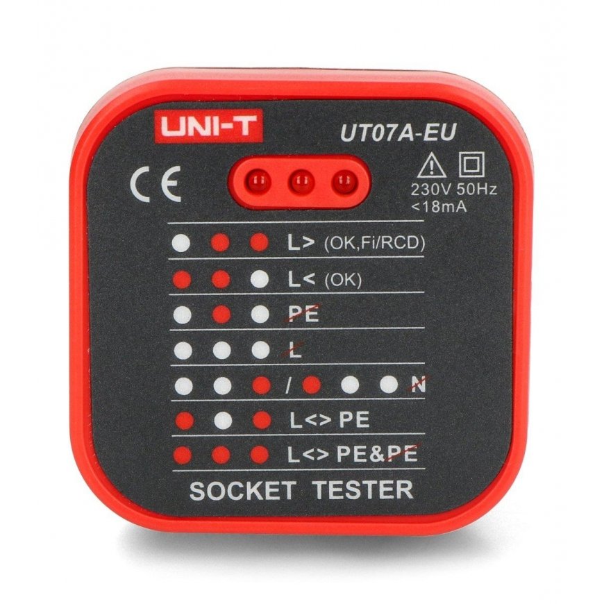 NETWORK SOCKET TESTER UT-07A-EU UNI-T – 3