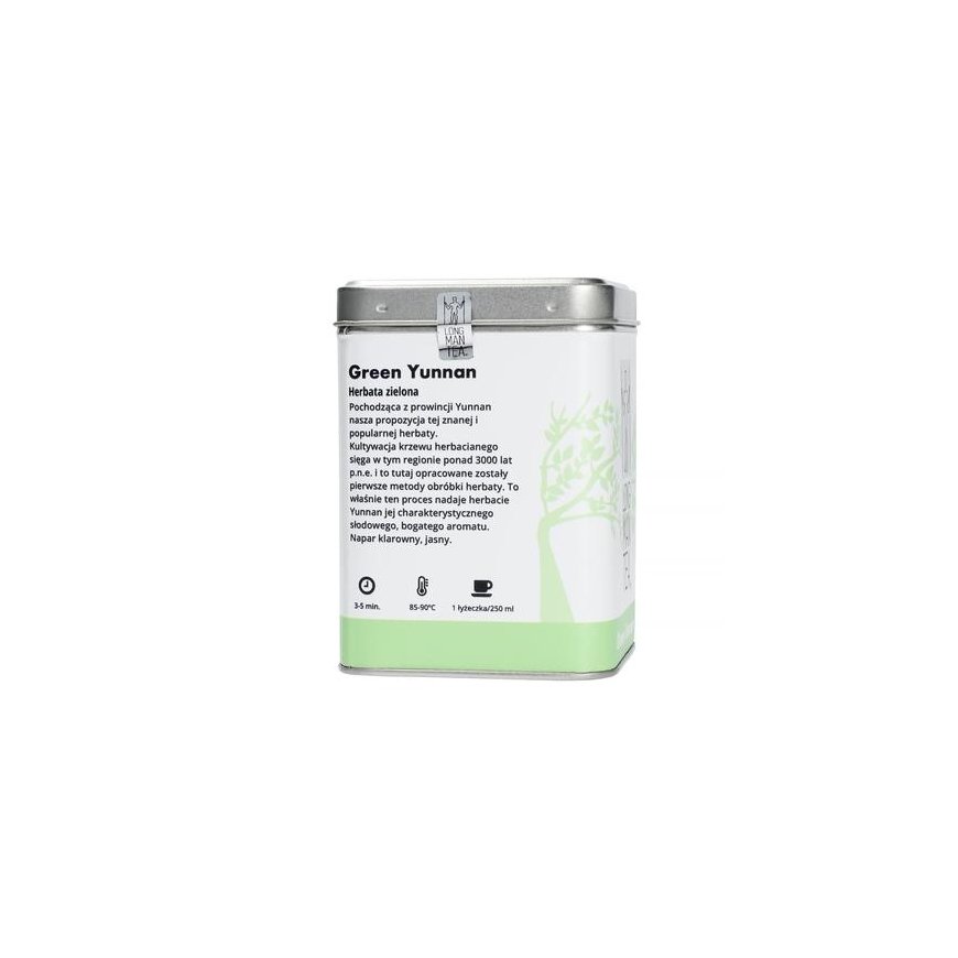 Long Man Tea Long Man Tea - Žalias Yunnan - Herbata sypana - Puszka 120g – 3