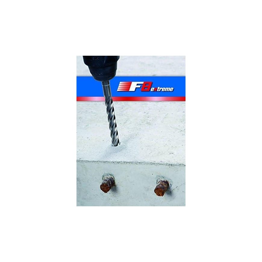 Drill Drill alpen 84600800100 - Punta per trapano a percussione SDS Plus, F8 extreme, a 4 taglienti, diameter: 8 mm, length: 310 – 4
