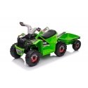 Lean Cars XMX630T žalias akumuliatorinis keturratis su priekaba
