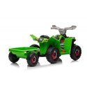 Lean Cars XMX630T žalias akumuliatorinis keturratis su priekaba