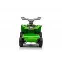 Lean Cars XMX630T žalias akumuliatorinis keturratis su priekaba