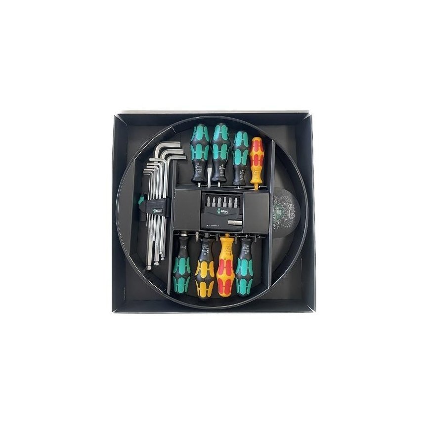 23-piece screwdriver set, hex keys and bits with case, opener and washers, Kraftform, Tool Rebel, WERA [05100018001] – 4