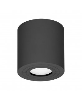 Ceiling lamp Orno MEGY DLR GU10 continental lamp max 50W, IP54, round, black, aluminum