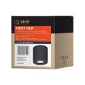 Ceiling lamp Orno MEGY DLR GU10 continental lamp max 50W, IP54, round, black, aluminum Ceiling lamp Orno MEGY DLR GU10 continental lamp max 50W, IP54, round, black, aluminum