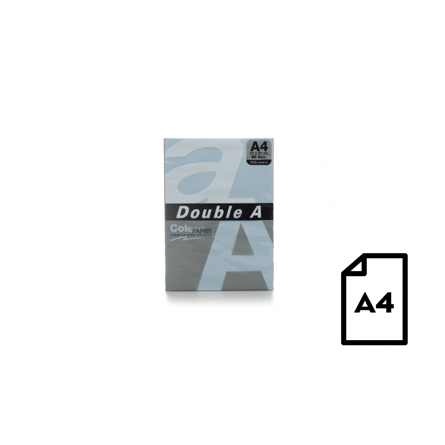 Color paper Double A, 80g, A4, 500 sheets, Ocean – 2
