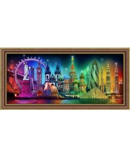 Beldizart Diamond painting set "Colors of the world" 70*30 cm AM1735