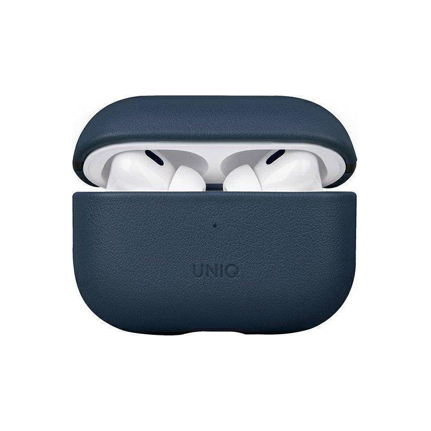 Earphones Uniq Case UNIQ Terra Apple AirPods Pro 2 Genuine Leather blue/space blue