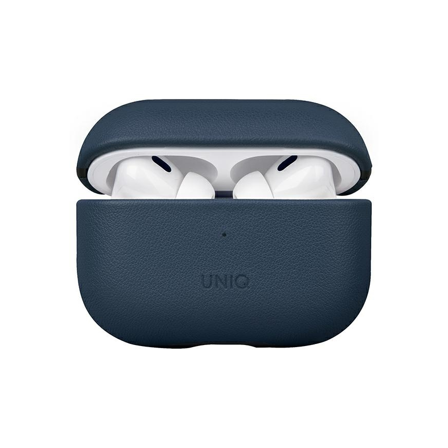 Ausinės Uniq Dėklas UNIQ Terra Apple AirPods Pro 2 Genuine Leather mėlynas/space mėlynas – 2