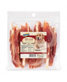 HILTON duck Breast on a stick - dog chew - 500g