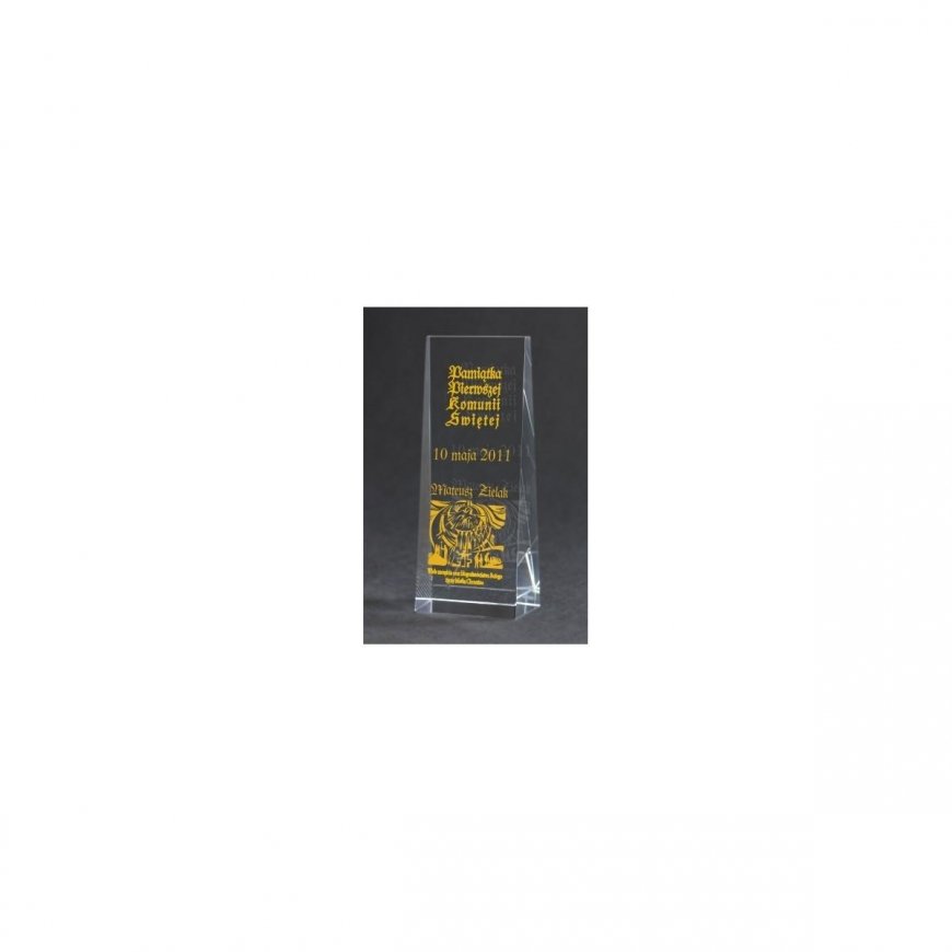Tryumf Engraved glass trophy + paint filler – 2
