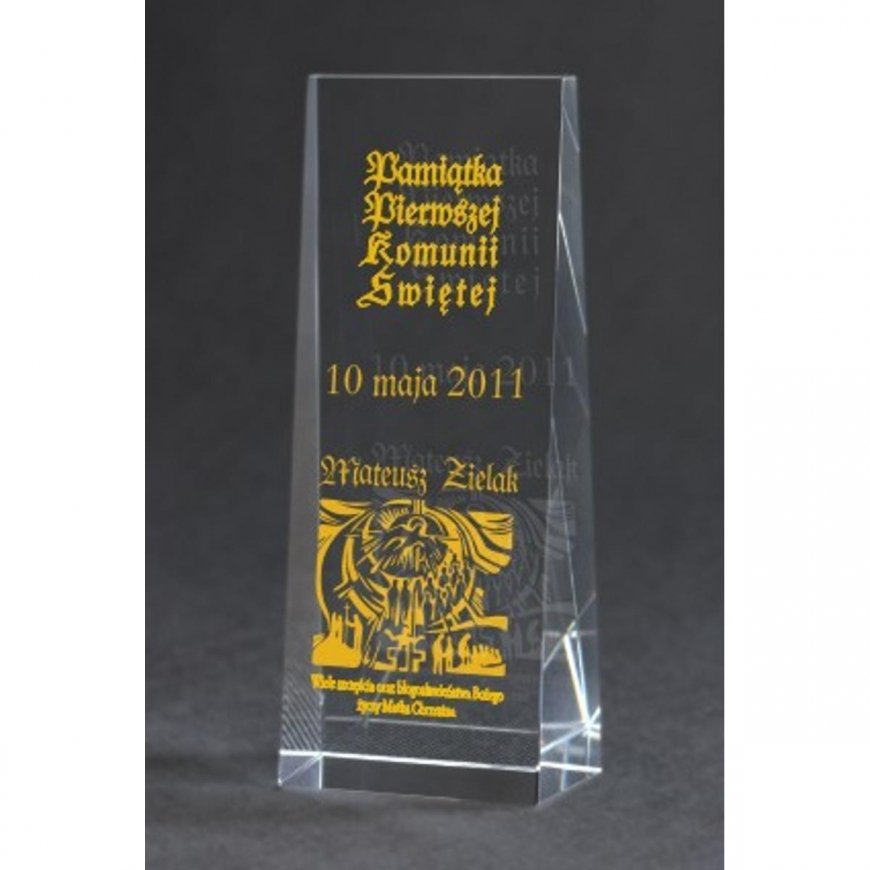 Tryumf Engraved glass trophy + paint filler – 4