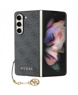 Guess case for Samsung Galaxy Z Fold 5 GUHCZFD5GF4GGR gray HC PU 4G Charm