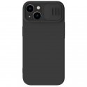 Nillkin CamShield Silky Silikoninis dėklas iPhone 14 Plus cover with camera cover juodas Nillkin CamShield Silky Silikoninis dėklas iPhone 14 Plus cover with camera cover juodas