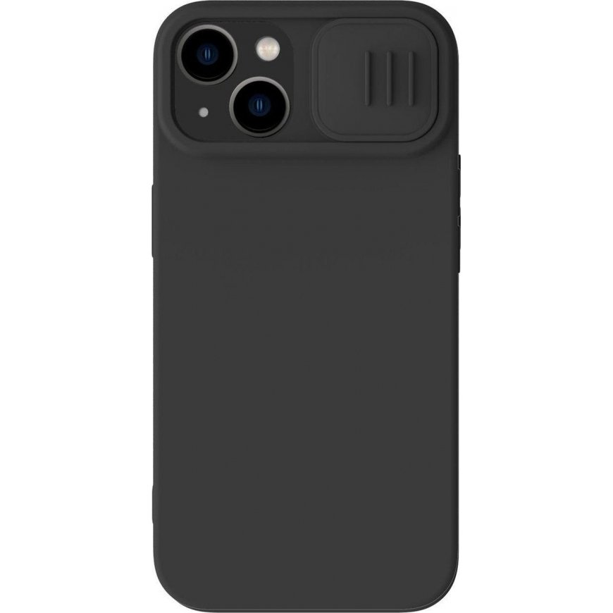 Nillkin CamShield Silky Silicone case for iPhone 14 Plus cover with camera cover black – 2