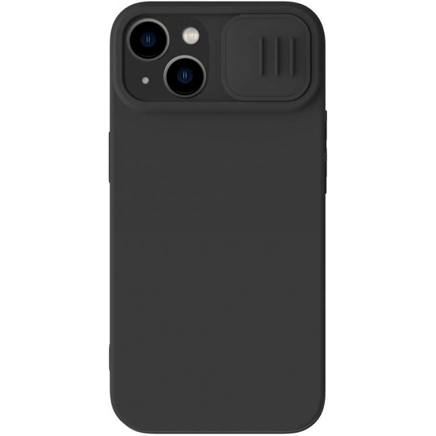 Nillkin CamShield Silky Silicone case for iPhone 14 Plus cover with camera cover black – 3