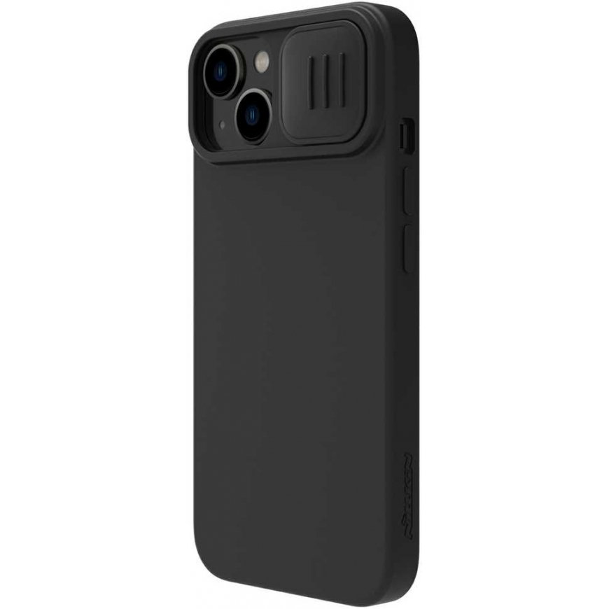 Nillkin CamShield Silky Silikoninis dėklas iPhone 14 Plus cover with camera cover juodas – 4