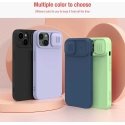 Nillkin CamShield Silky Silikoninis dėklas iPhone 14 Plus cover with camera cover juodas Nillkin CamShield Silky Silikoninis dėklas iPhone 14 Plus cover with camera cover juodas