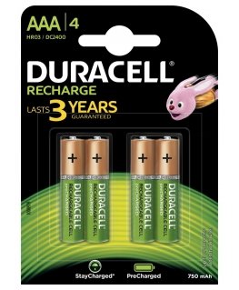 Duracell Battery AAA / R03 750mAh 4 pcs.