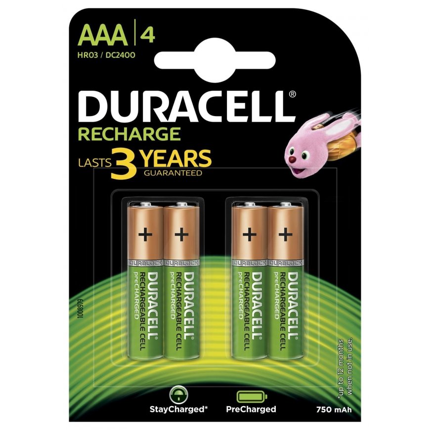 Duracell Battery AAA / R03 750mAh 4 pcs.