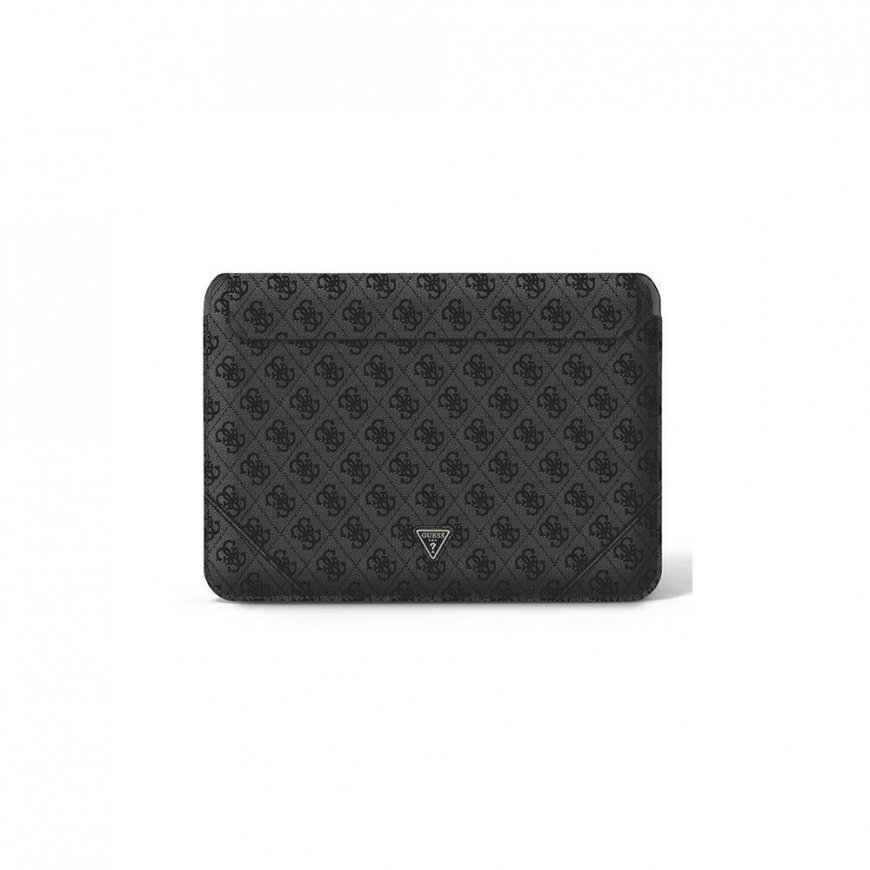 Dėklas Guess Sleeve GUCS14P4TK 13/14" juodas/juodas 4G Uptown Triangle logo – 3