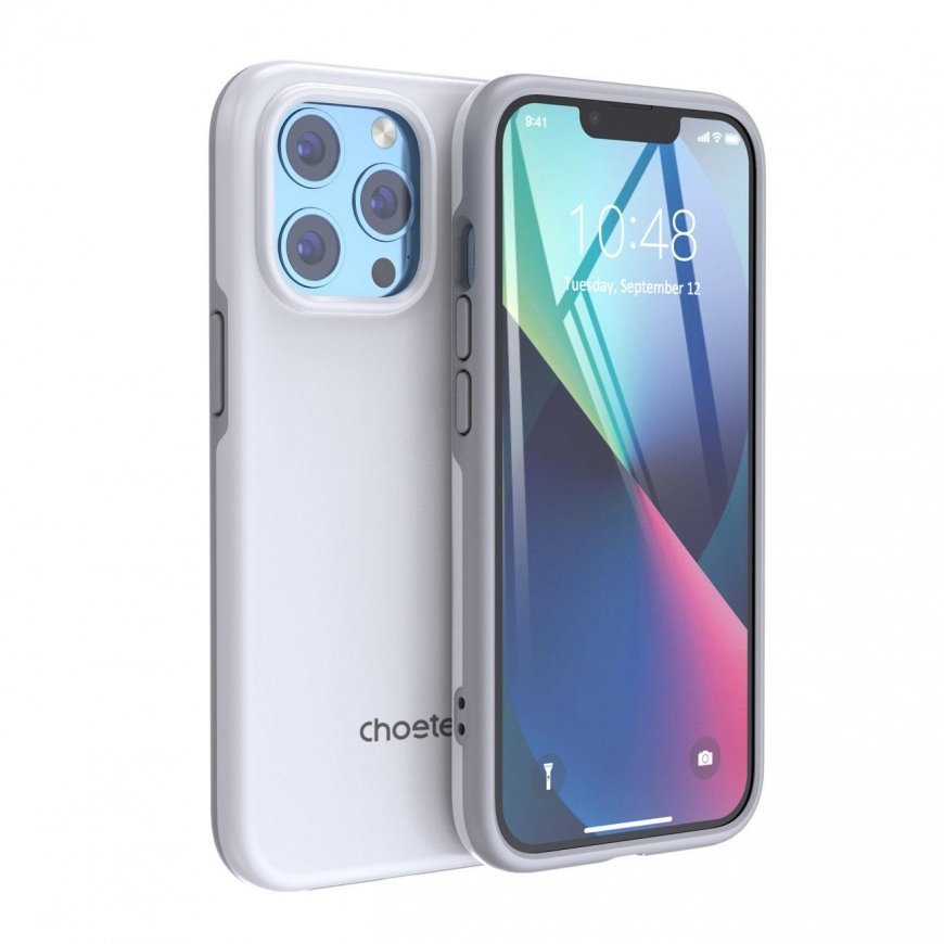 Dėklas Choetech MFM apsaugos nuo kritimo dėklo dangtelis, skirtas iPhone 13 Pro Max baltas (PC0114-MFM-WH)