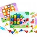 Tooky Toys TOOKY TOY Multifunctional board set of colorful screws that teach shapes Tooky Toys TOOKY TOY Multifunctional board set of colorful screws that teach shapes