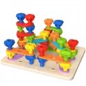 Tooky Toys TOOKY TOY Multifunctional board set of colorful screws that teach shapes Tooky Toys TOOKY TOY Multifunctional board set of colorful screws that teach shapes