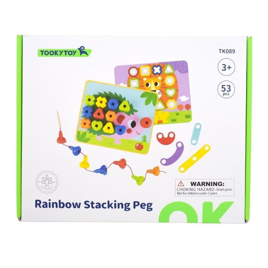 Tooky Toys TOOKY TOY Multifunctional board set of colorful screws that teach shapes – 5