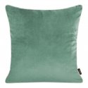 Eurofirany VELVET / 57 Two-sided velvet and imitation linen pillowcase with edges, 45X45 cm, color: turquoise