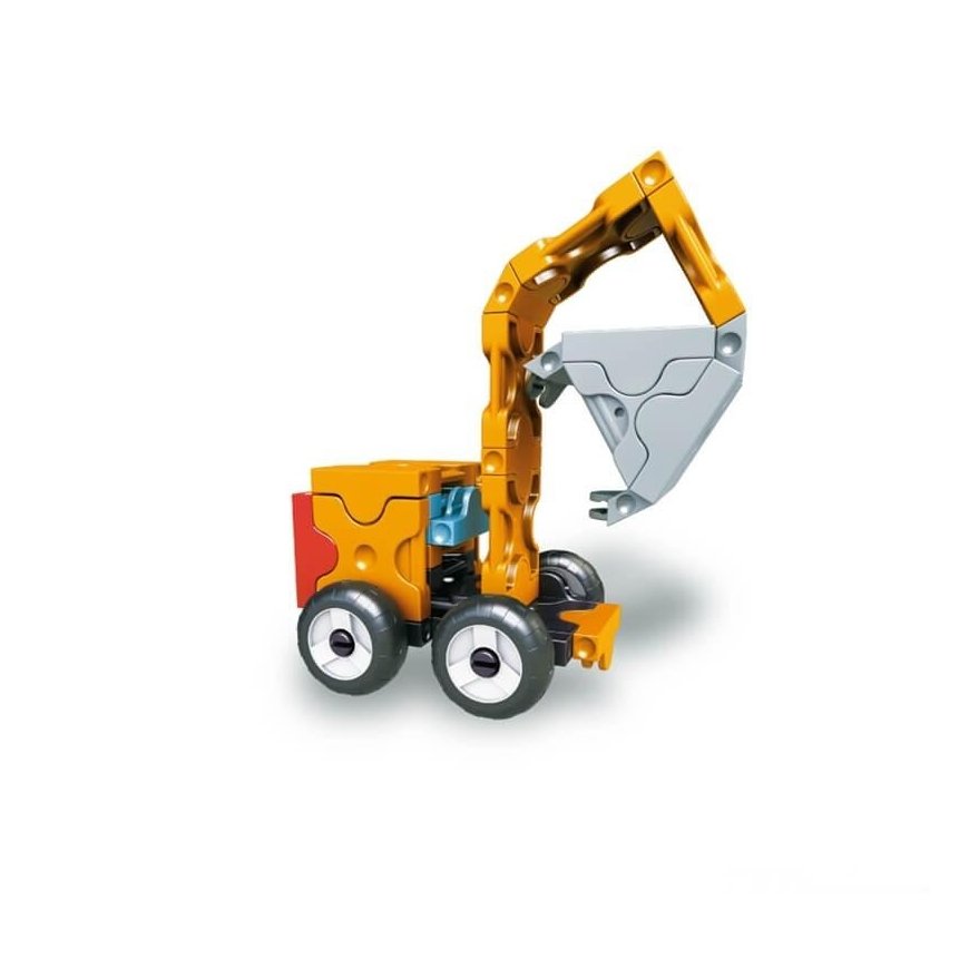 Konstruktorių rinkinys LaQ "Hamacron Constructor - Mini Wheel Loader" – 2