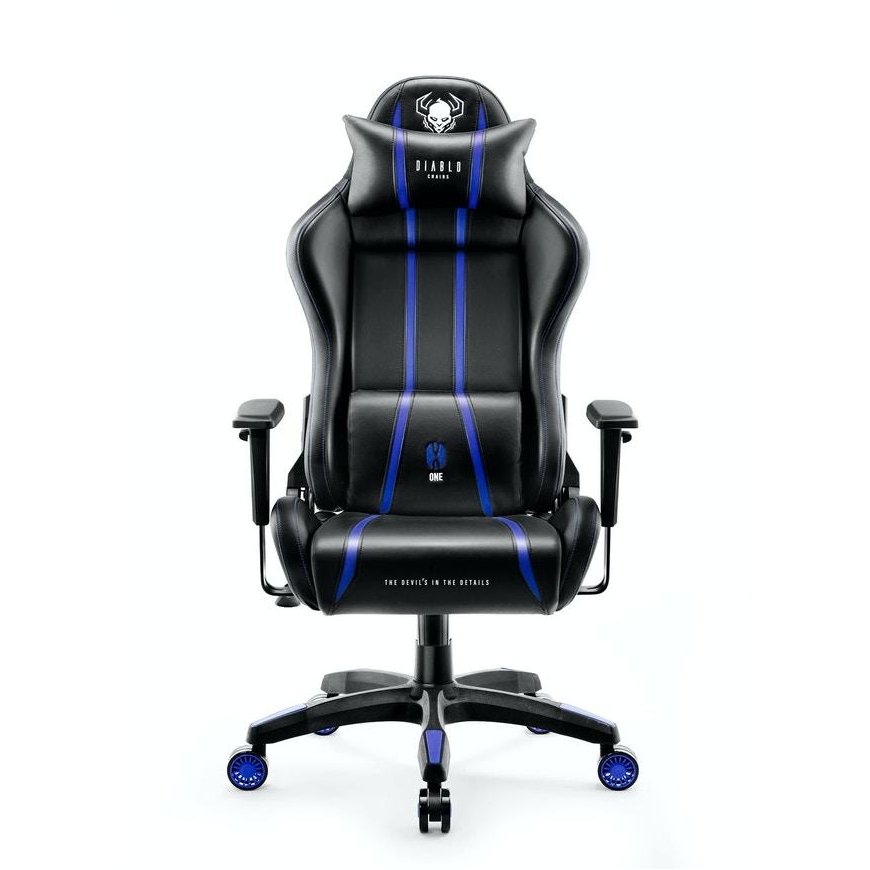 Žaidimų kėdė Diablo X-One 2.0 Gaming Chair Normal, Juoda-mėlyna – 2
