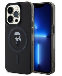 Karl Lagerfeld Apple iPhone 15 Pro IML Ikonik MagSafe Case Black