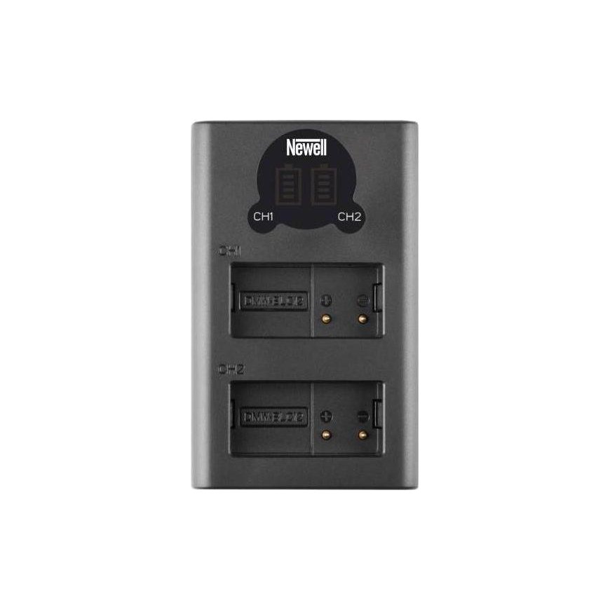 Newell Camera Charger Newell DL-USB-C Dual Channel Charger for DMW-BLF19 Batteries