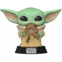 Collectible Figures Funko Pop! Star Wars: The Mandalorian Baby Yoda with Frog Nº379 Collectible Figures Funko Pop! Star Wars: The Mandalorian Baby Yoda with Frog Nº379