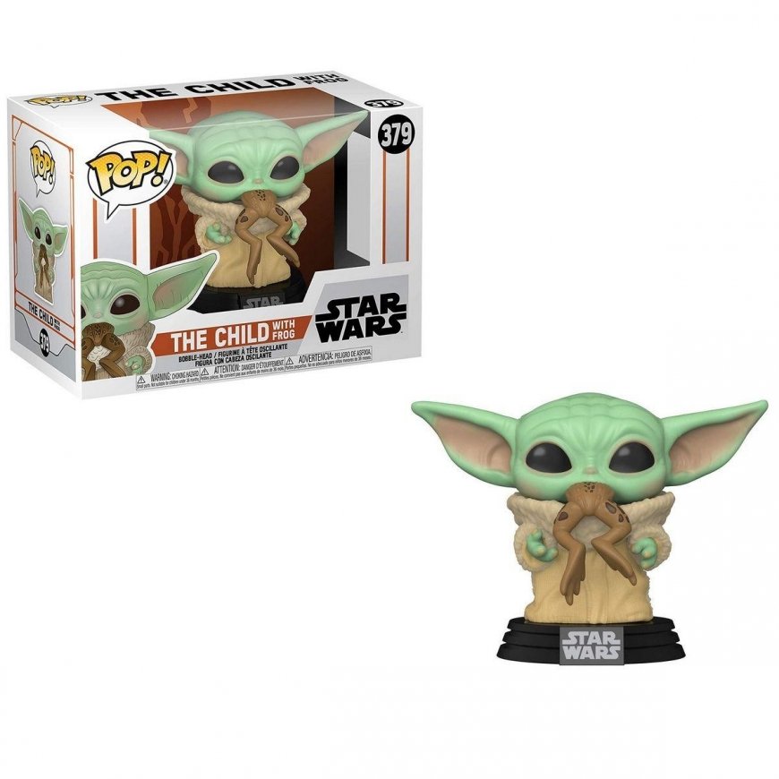 Collectible Figures Funko Pop! Star Wars: The Mandalorian Baby Yoda with Frog Nº379 – 2
