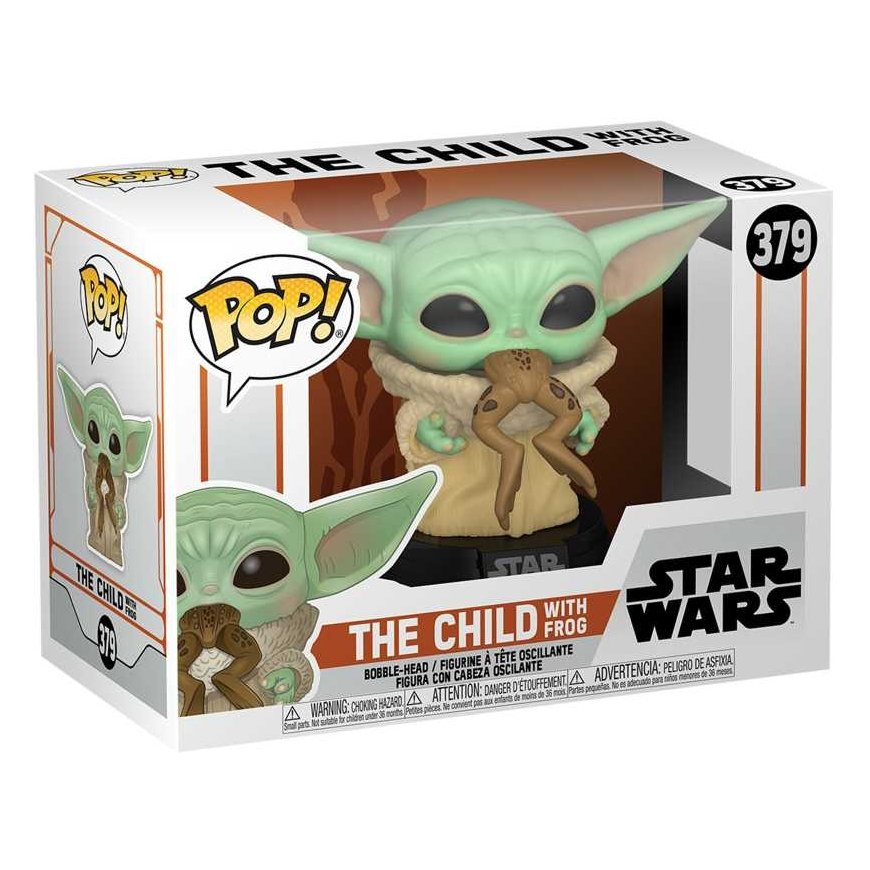 Collectible Figures Funko Pop! Star Wars: The Mandalorian Baby Yoda with Frog Nº379 – 4