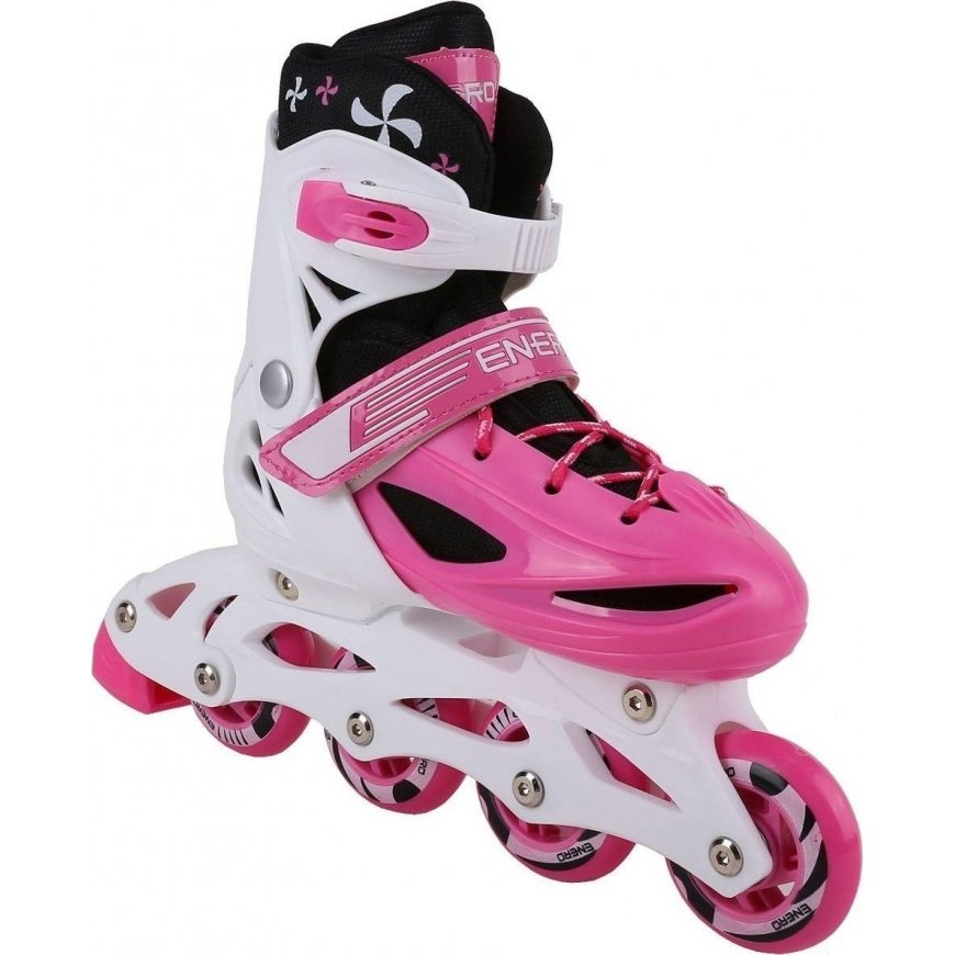 Inline ŁYŻWOROLKI - WROTKI - ŁYŻWY 4W1 ENERO 30-33 RÓŻOWE – 4