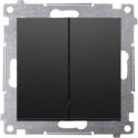 Kontakt-Simon Simon 54 Candle switch (module) 16AX 250V screw terminals black matt DW5A.01/49 Kontakt-Simon Simon 54 Candle switch (module) 16AX 250V screw terminals black matt DW5A.01/49