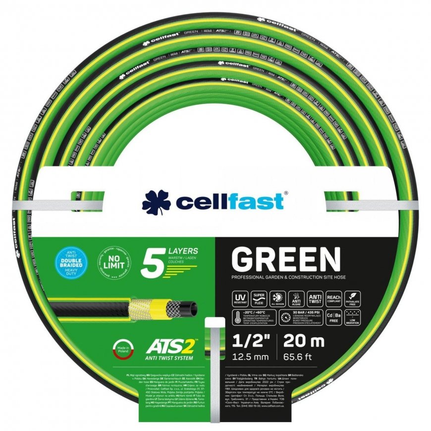 Sodo žarna Cellfast Žalias 1/2" 20 m – 2