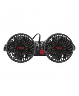 Car windmill headrest fan with 12v usb charger amio-03009