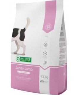 Nature's Protection Junior lamb 7.5kg, dry feed for all breeds of young dogs with lamb