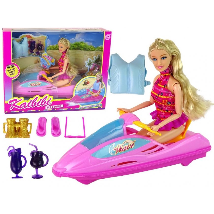 Leantoys Motorboat Doll Set