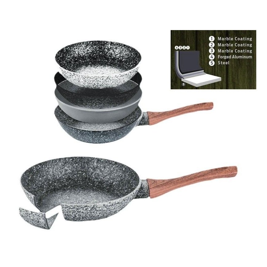 King Hoff Wok pan Ø28cm with lid KINGHOFF – 4