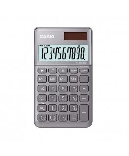 Calculator CASIO SL-1000SC, 120x71x9 mm, glossy gray color