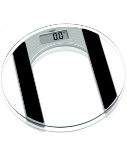 Adler AD 8122 Oval Black, Transparent Electronic personal scale